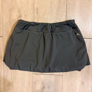 HEAD Athletic Skort Size M | Gray Tennis Skirt Built-In Shorts Activewear 🎾